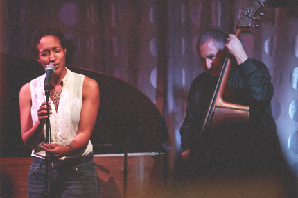 Musicians playing music.
